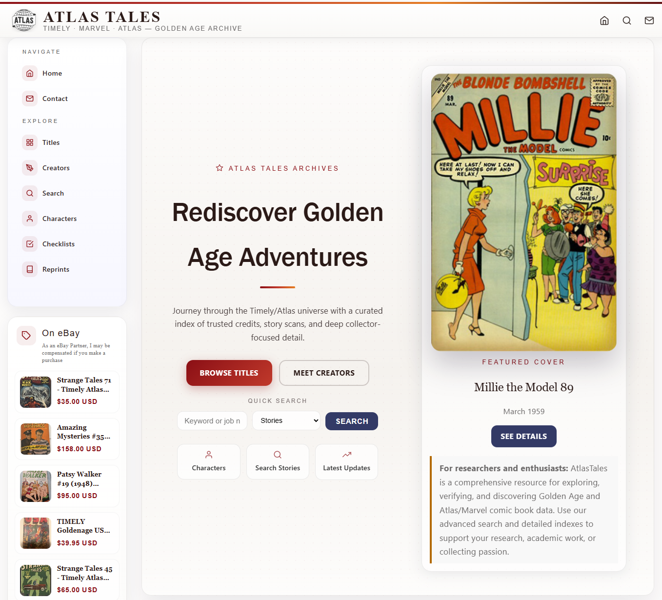 Research archive screenshot representing backend-supported systems